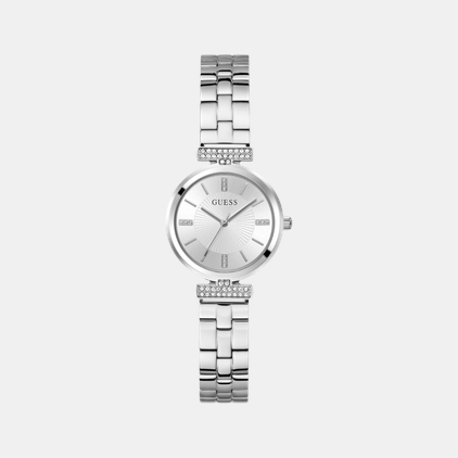 Guess Array Women Quartz Silver Dial Analog Stainless Steel Watch GW0762L1