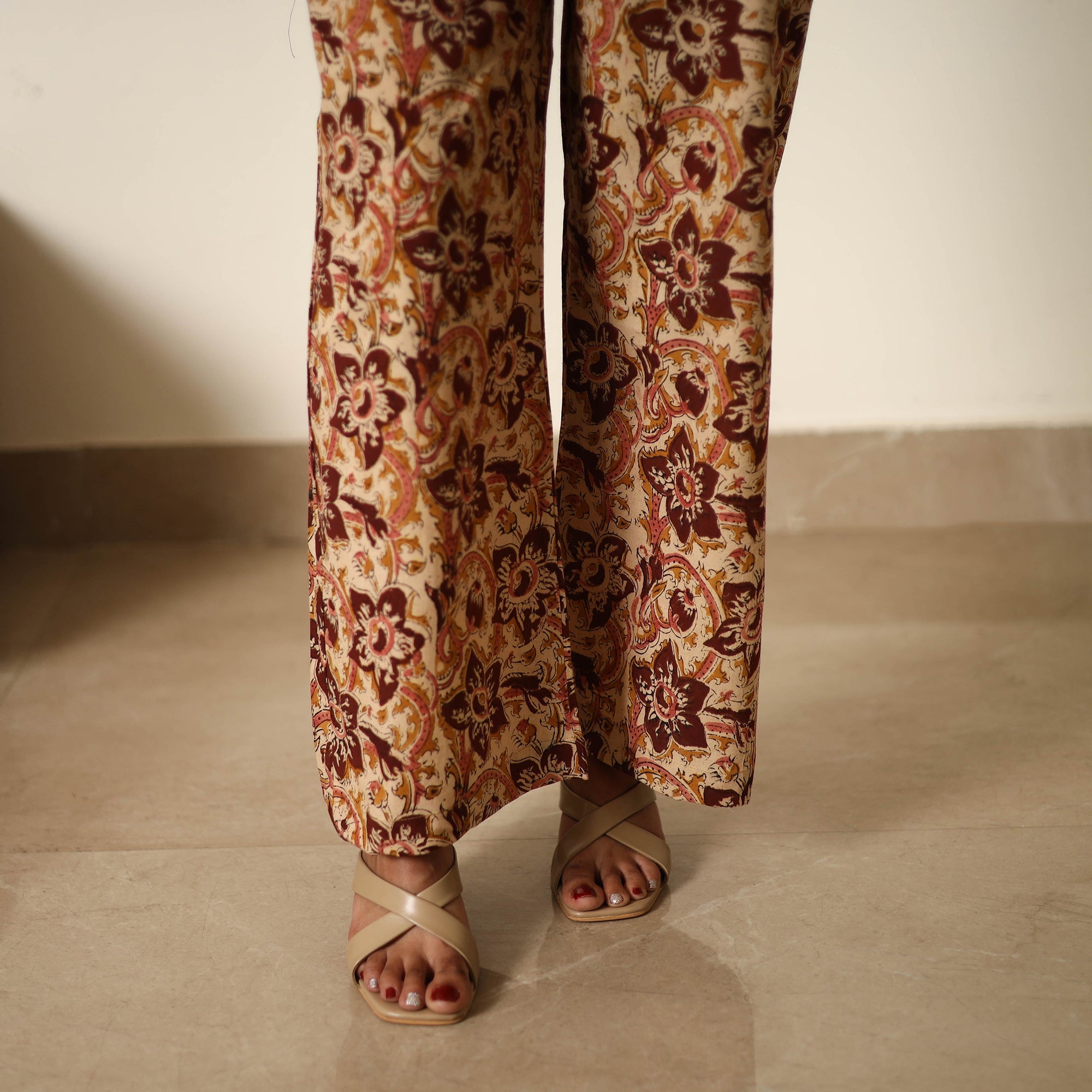 ITOKRI CASUALS Beige - Block Printed Cotton Kalamkari Co-ord Set 14 - view 4