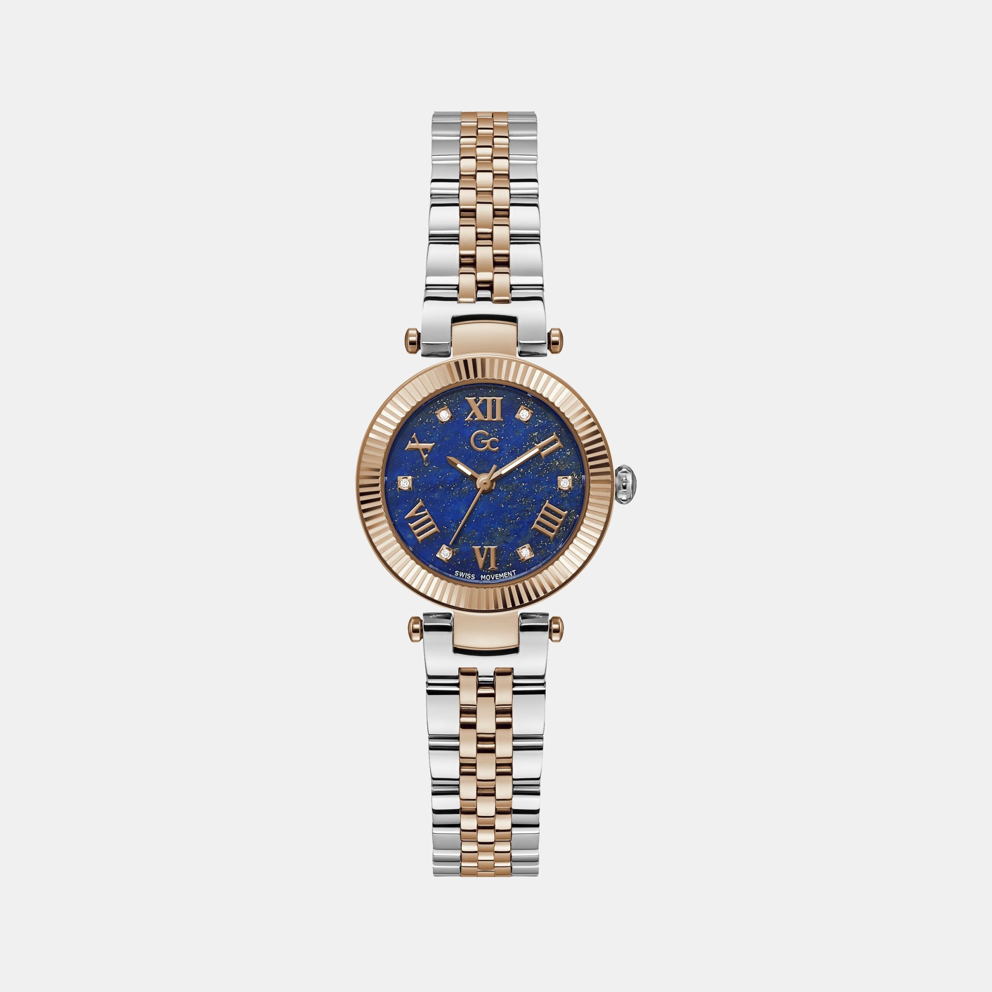 GC Flair Small Women Quartz Blue Dial Analog Stainless Steel Watch Z02004L7MF