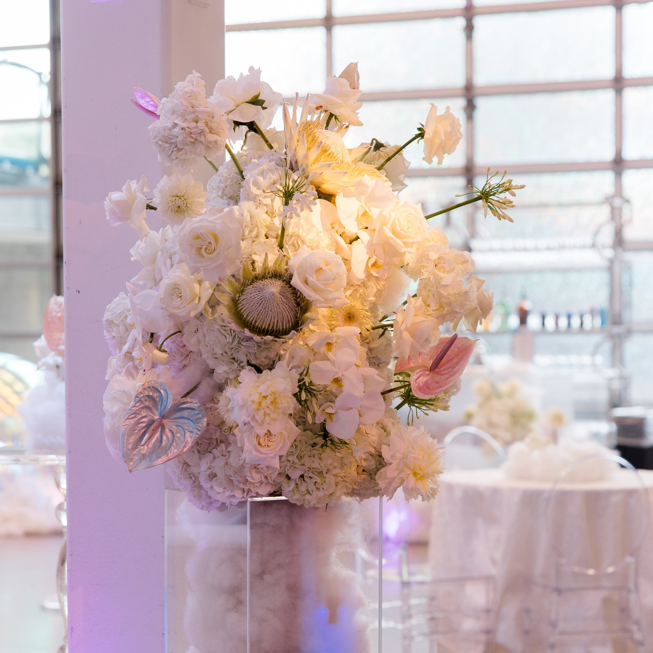 fiftyflowers.com Dreamy White Cloud9 PartySlate Event - view 2