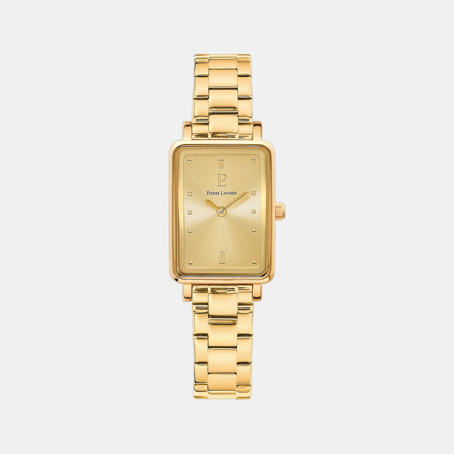 Pierre Lannier Ariane Women Quartz Gold Dial Analog Stainless Steel Watch 052J542
