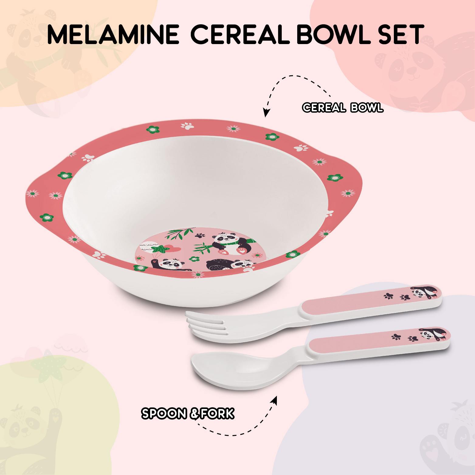 Cello Cereal Kids Melamine Bowl, Set of 3 - view 4