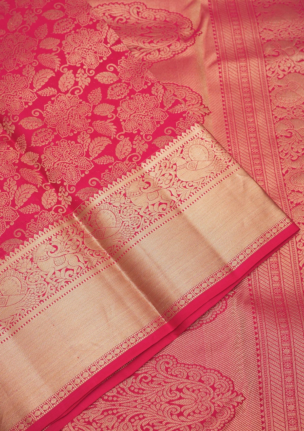Koskii Pink Zariwork Pure Silk Saree – Women's - view 4