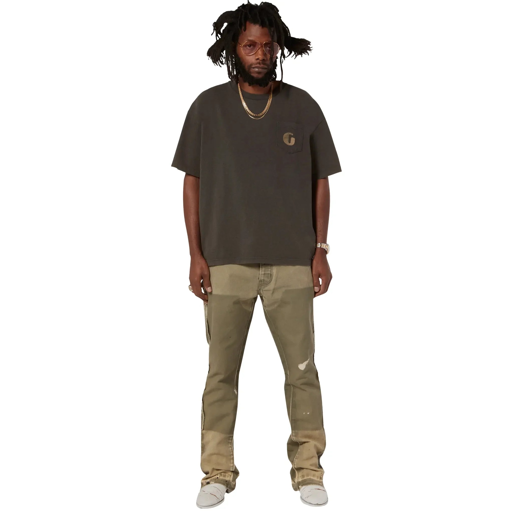 Gallery Dept. LA Carpenter Moss Flared Pants – Green - view 5