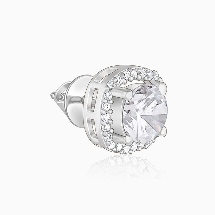 GIVA Jewellery Silver Memorable Zircon Earrings - view 4