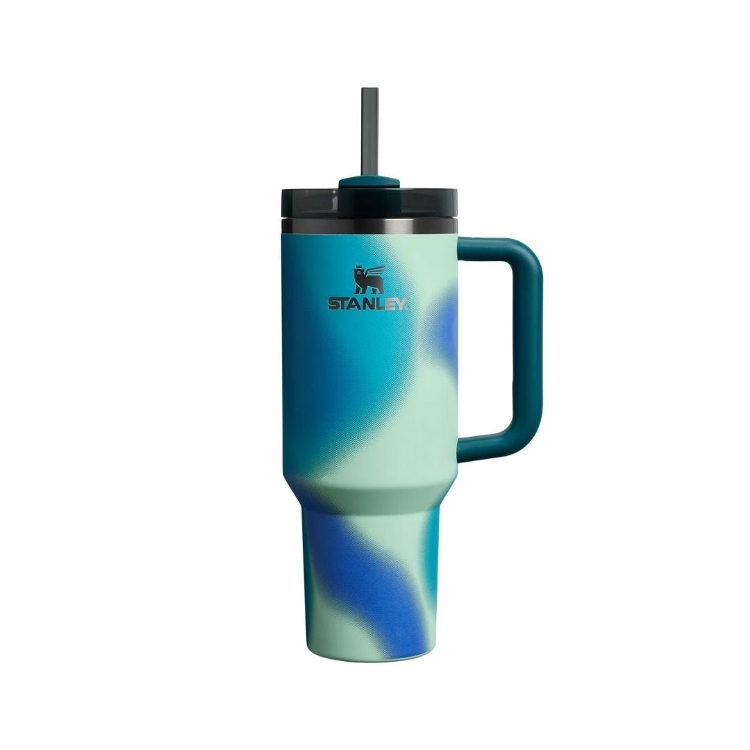 HYPE ELIXIR Stanley New Frequency Quencher H2.0 FlowState™ Tumbler | 40 OZ Coastal Teal Motion
