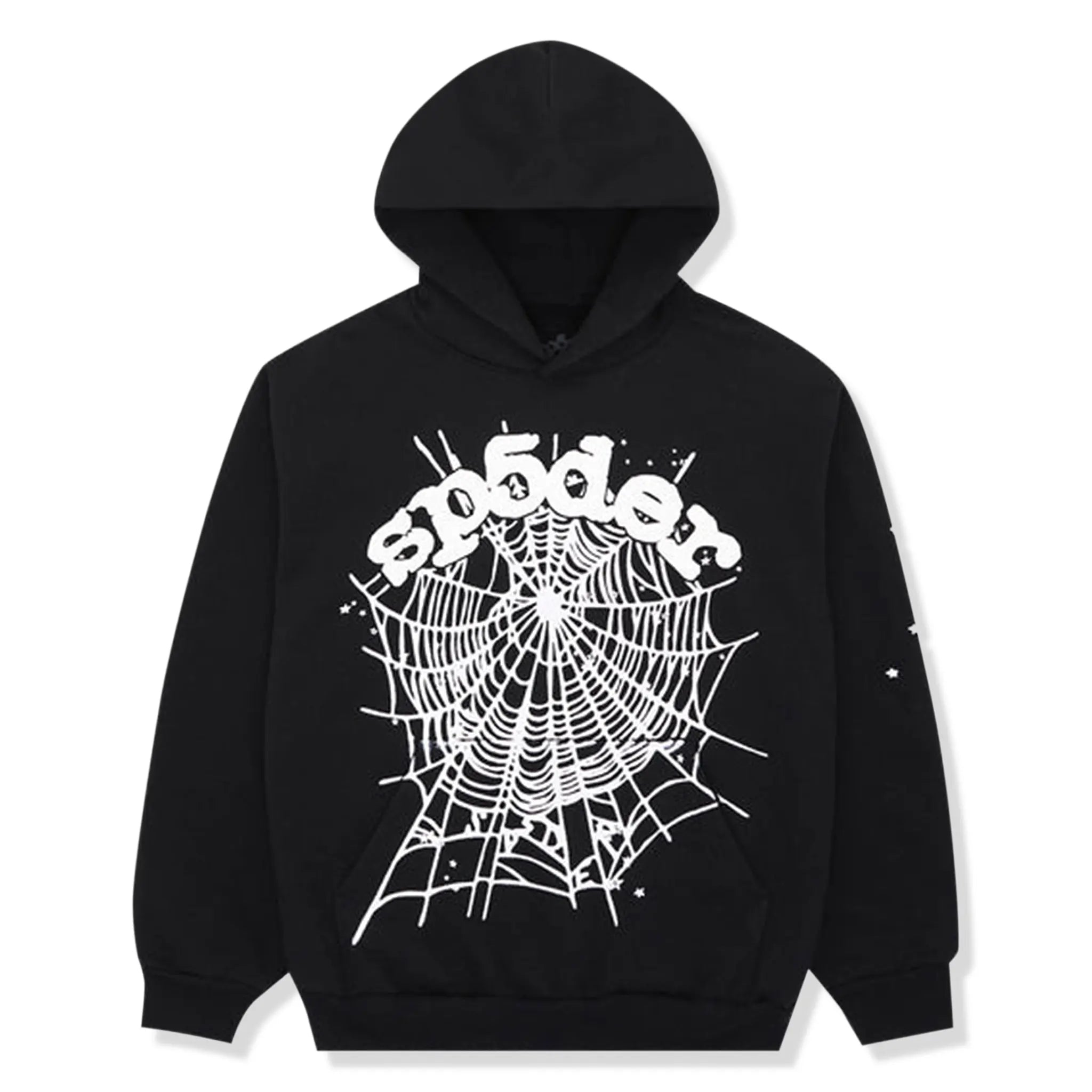 Sp5der OG Black Web Hoodie