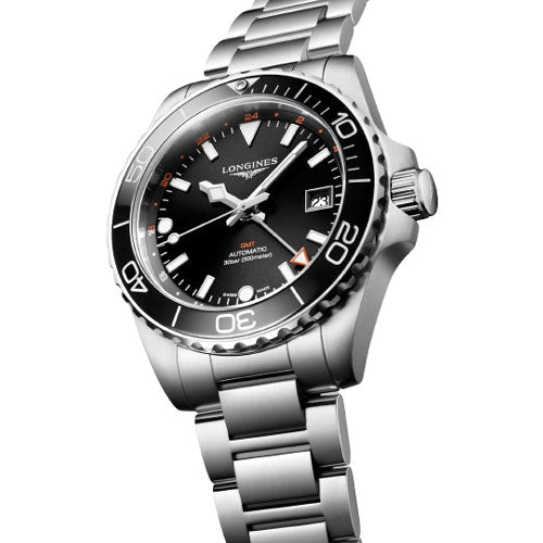 Longines Hydroconquest Gmt Sunray Black Dial Men 41mm - view 2