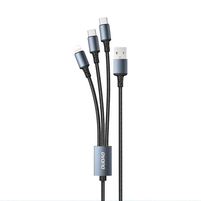 Million Cases Mighty Max 6A 3-in-1 Braided Charging Cable