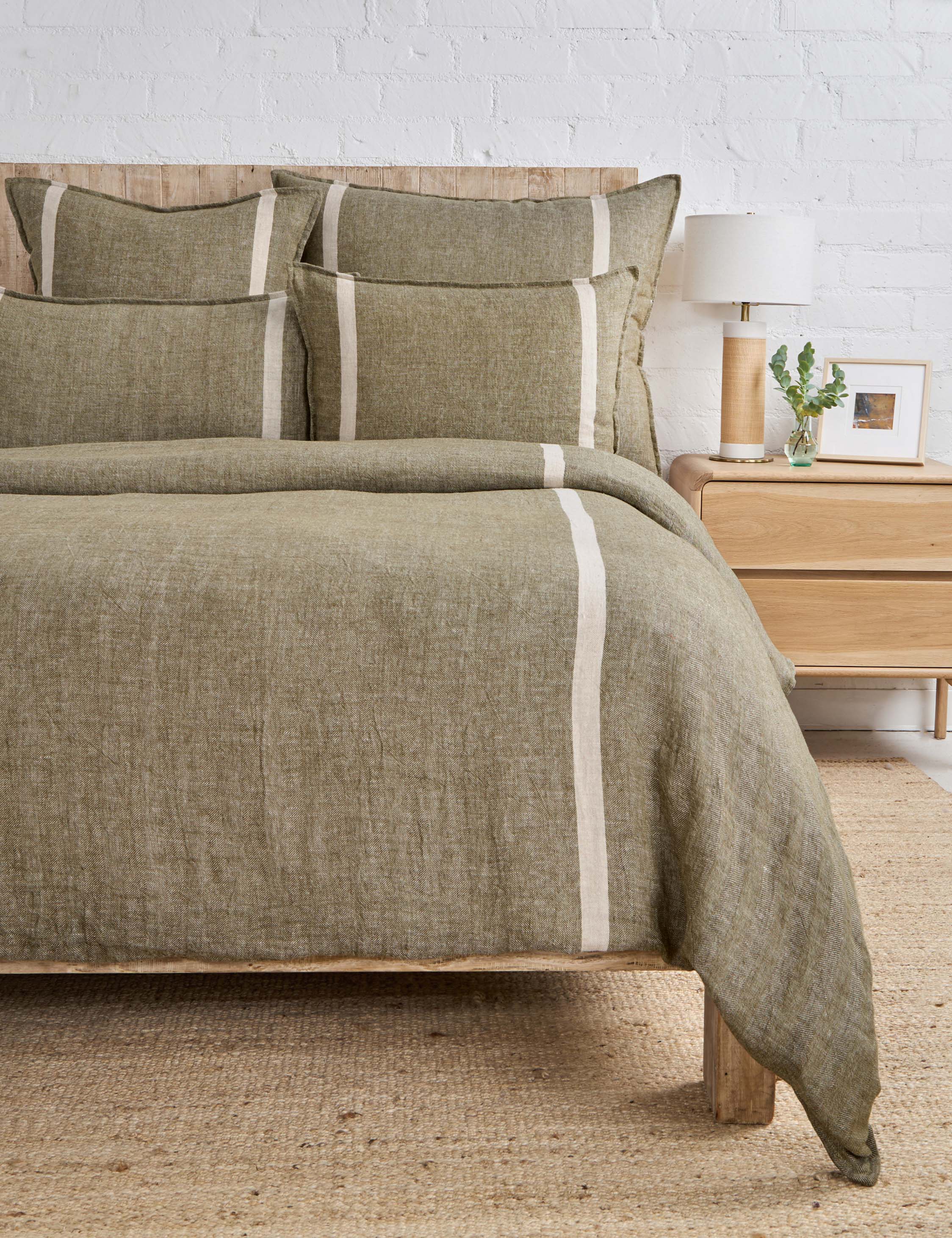 Lulu and Georgia Rory Linen Duvet Cover by Pom Pom at Home - view 5