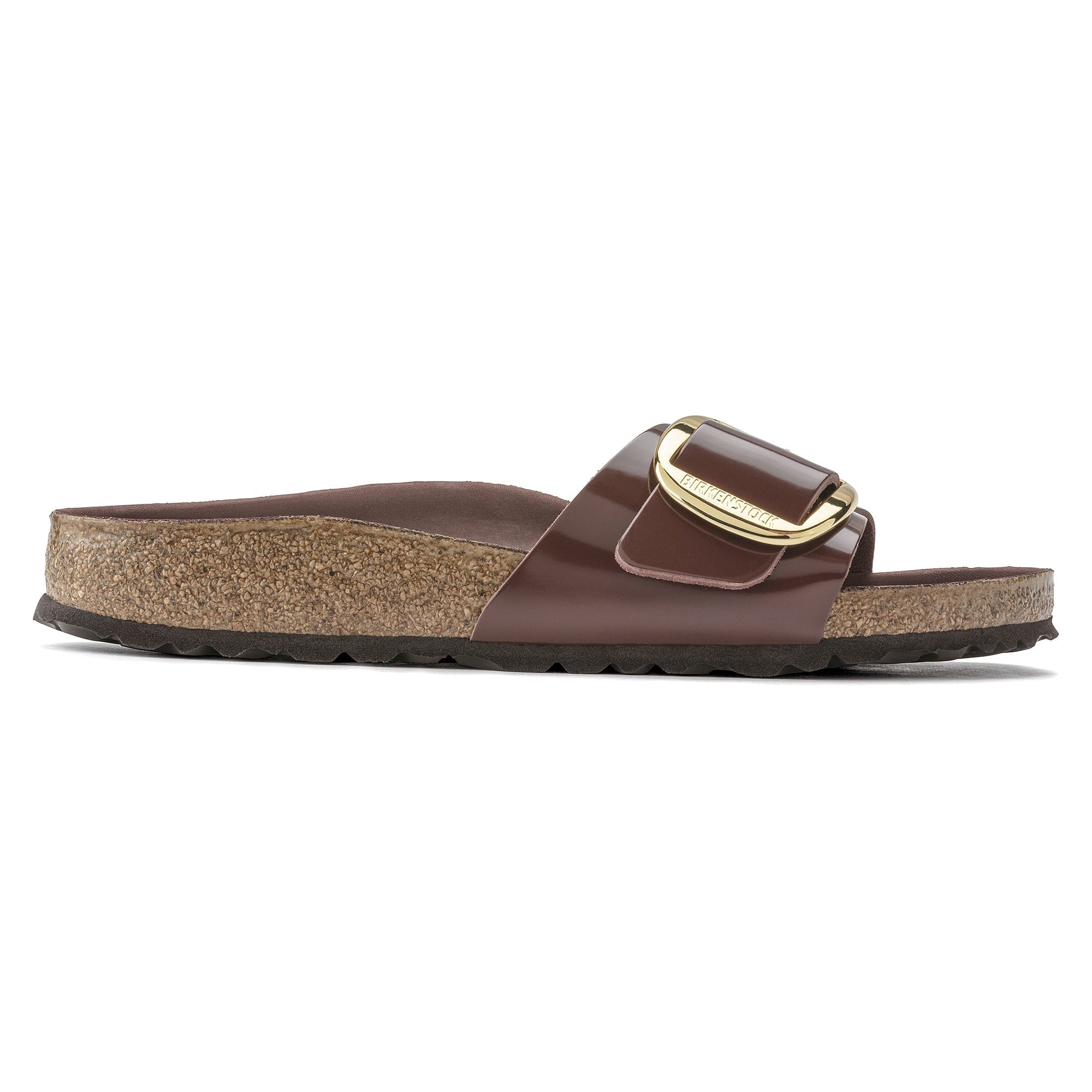 Birkenstock Madrid Big Buckle Natural Leather Patent - view 3