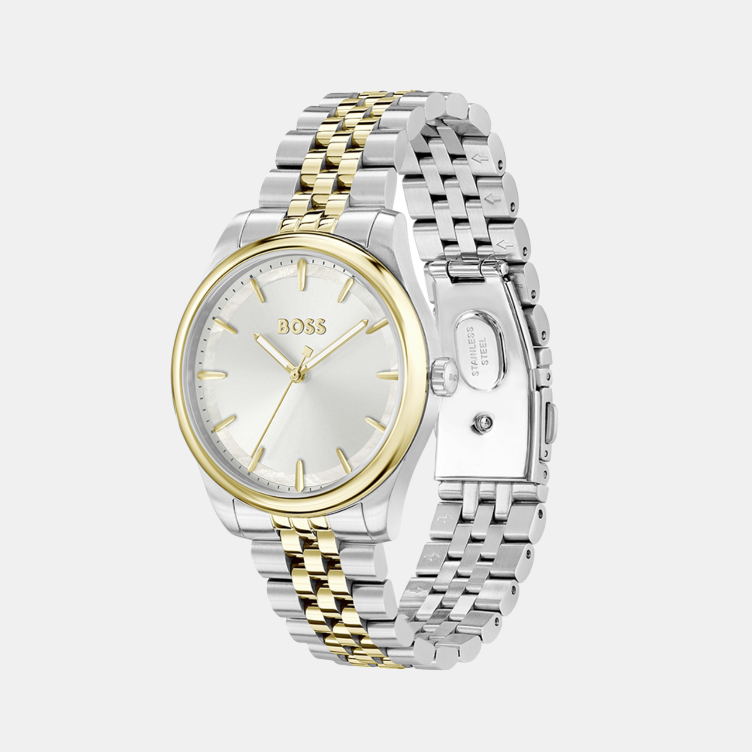 Boss Graceful Women Quartz Silver Mother Of Pearl Dial Analog Stainless Steel Watch 1502779 - view 2