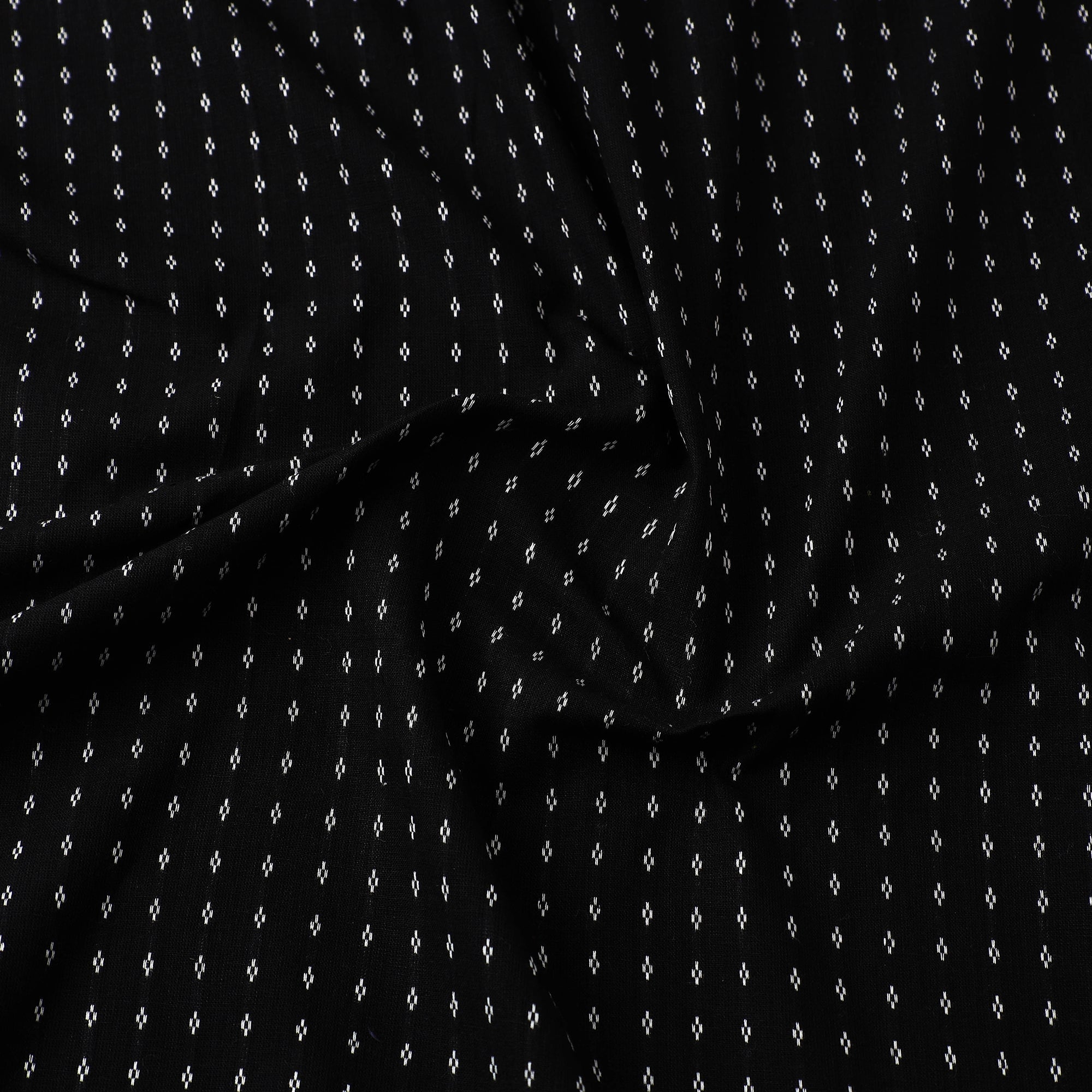 ITOKRI CRAFTS INITIATIVE Black - Prewashed Cotton Jacquard Fabric 02 - view 3
