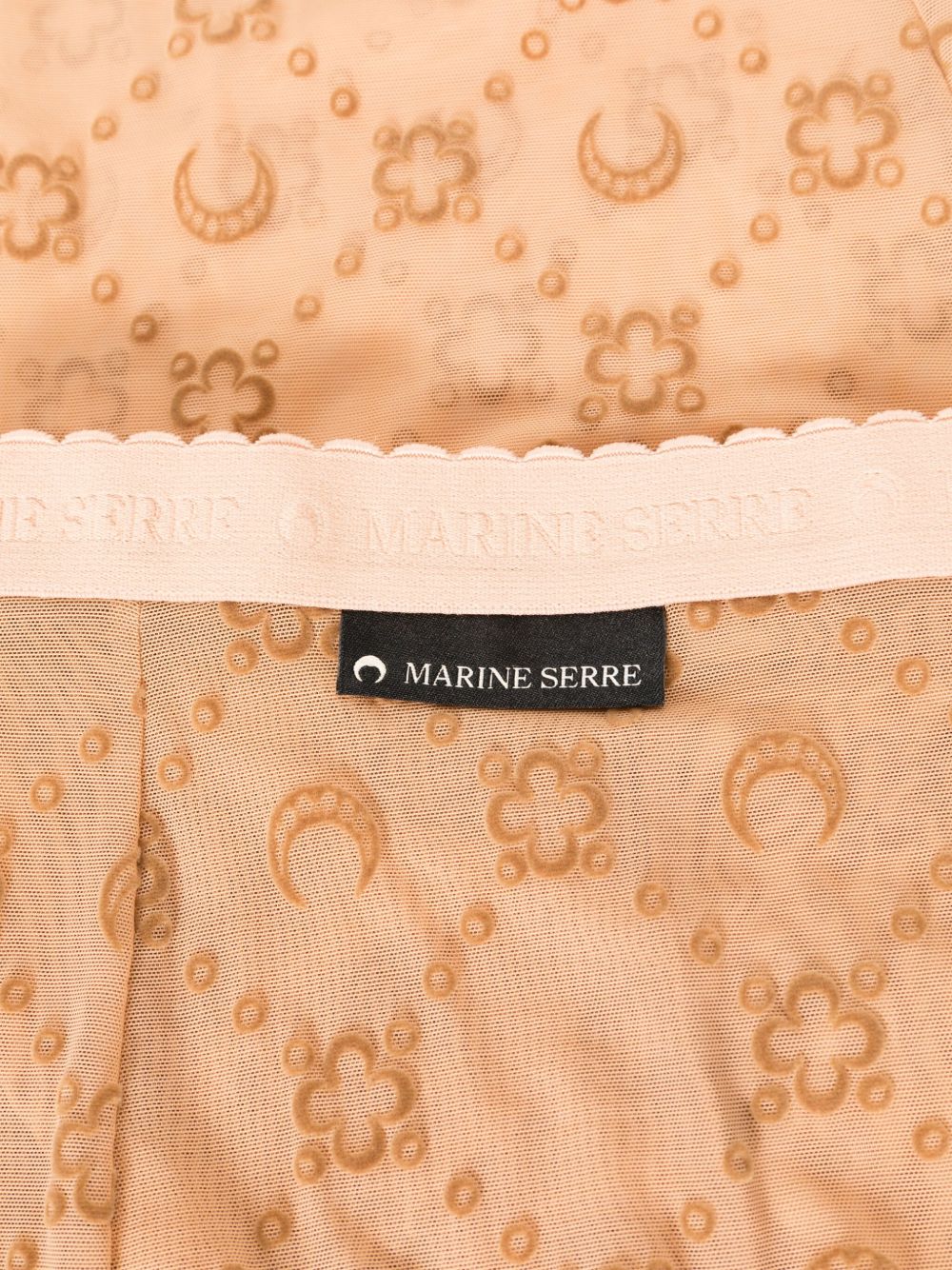 Marine Serre Moonogram mesh tights - view 2