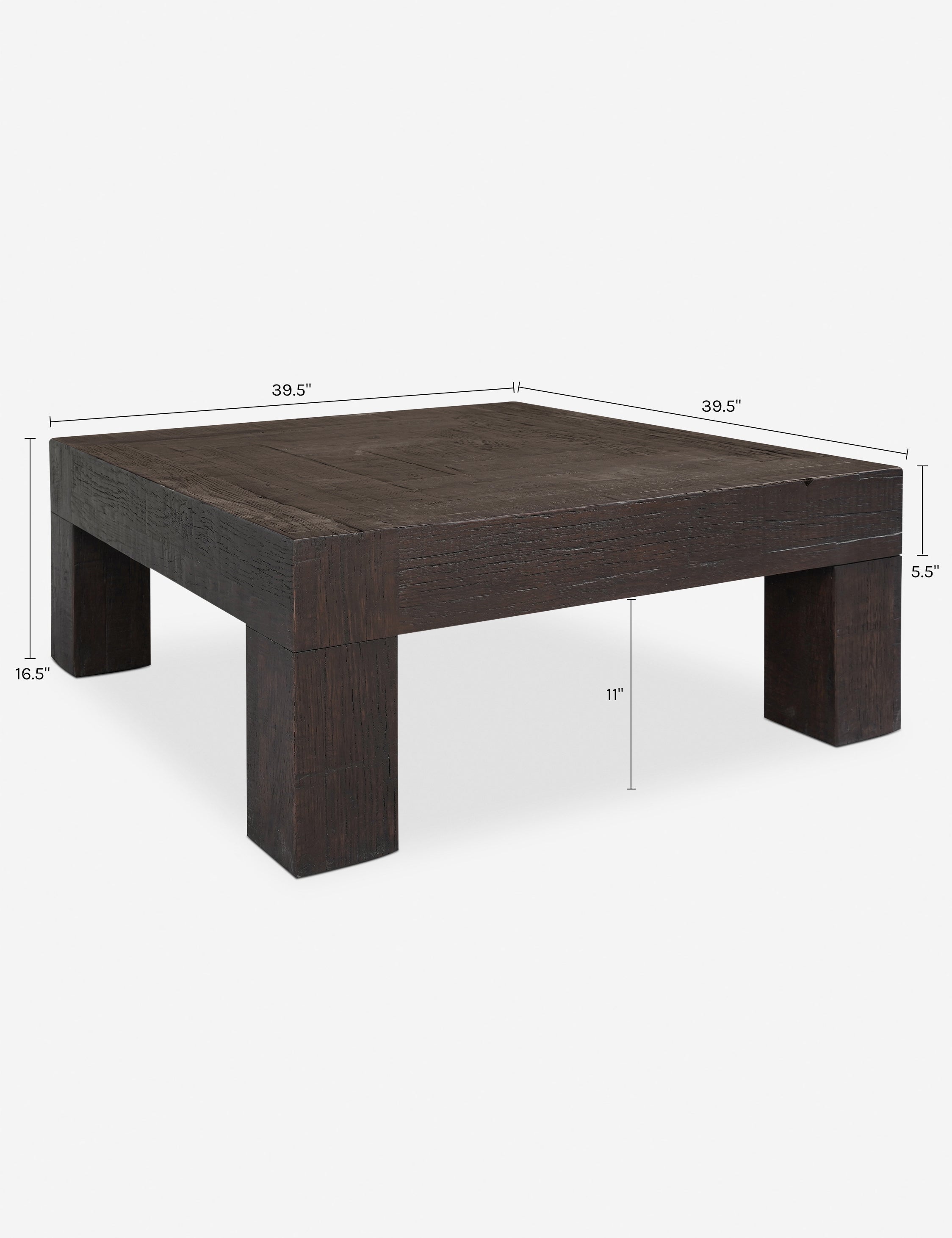 Lulu and Georgia Riggs Square Coffee Table – Brown - view 5