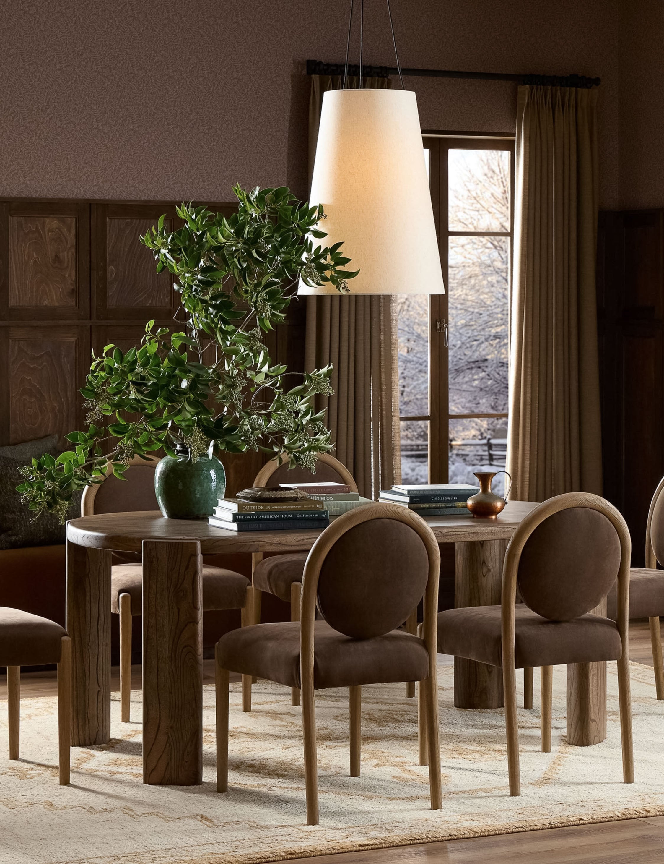 Lulu and Georgia Leal Dining Table – Brown - view 2