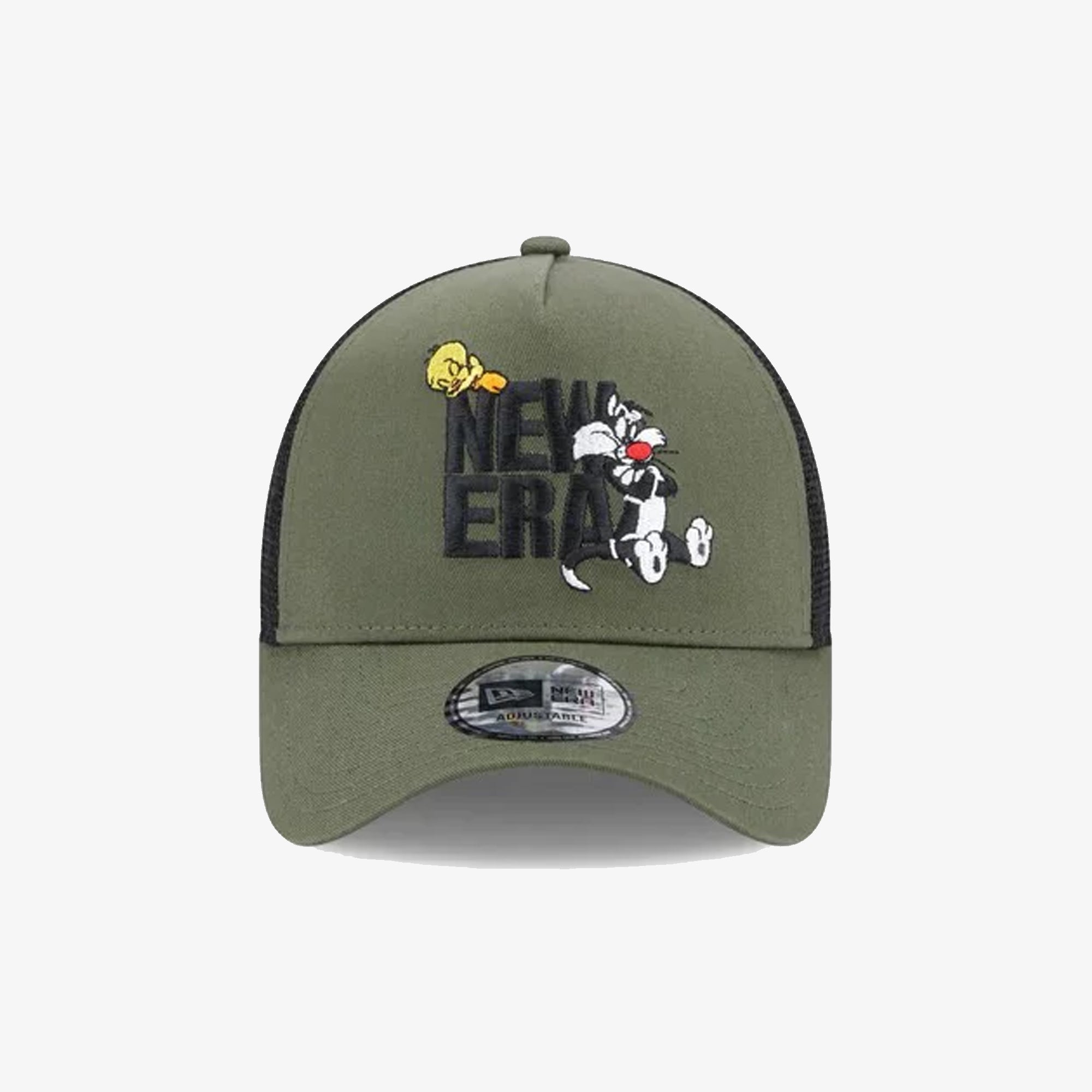 New Era | WARNER BROTHERS SYLVESTER AND TWEETIE PIE GREEN A-FRAME TRUCKER CAP - view 2