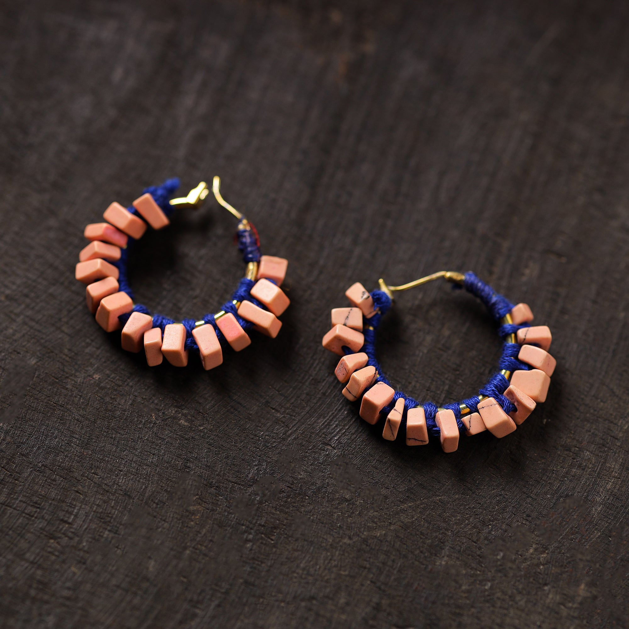 JALPARI Aakriti Handmade Thread & Stone Work Earrings 02