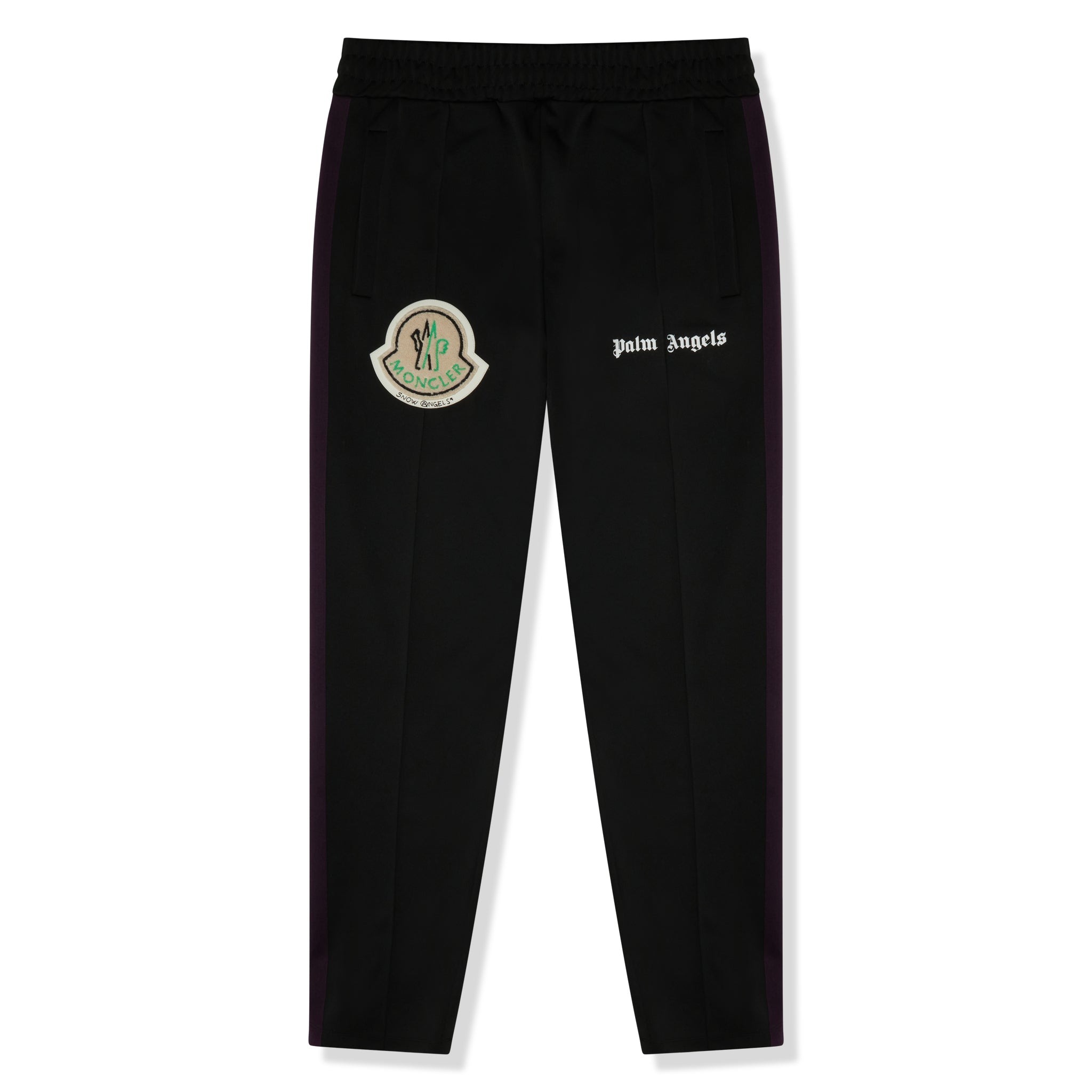 Preloved - Moncler x Palm Angels Striped Black Track Pants