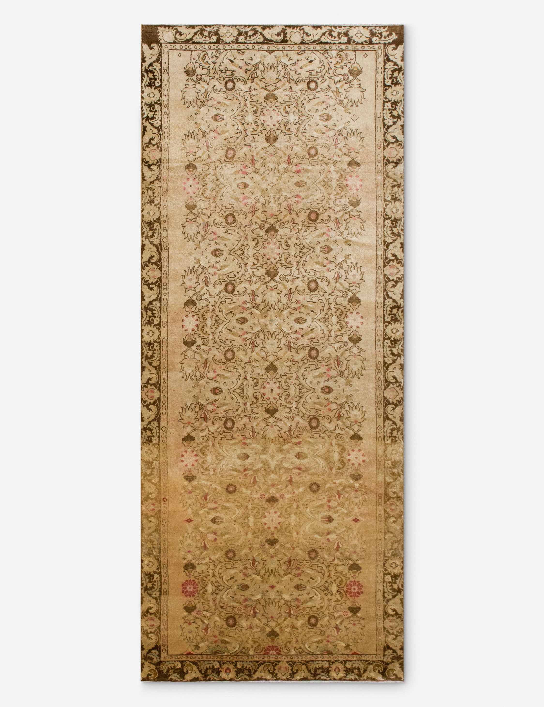 Lulu and Georgia Vintage Turkish Hand-Knotted Wool Runner Rug No. 302, 5' x 13'6"