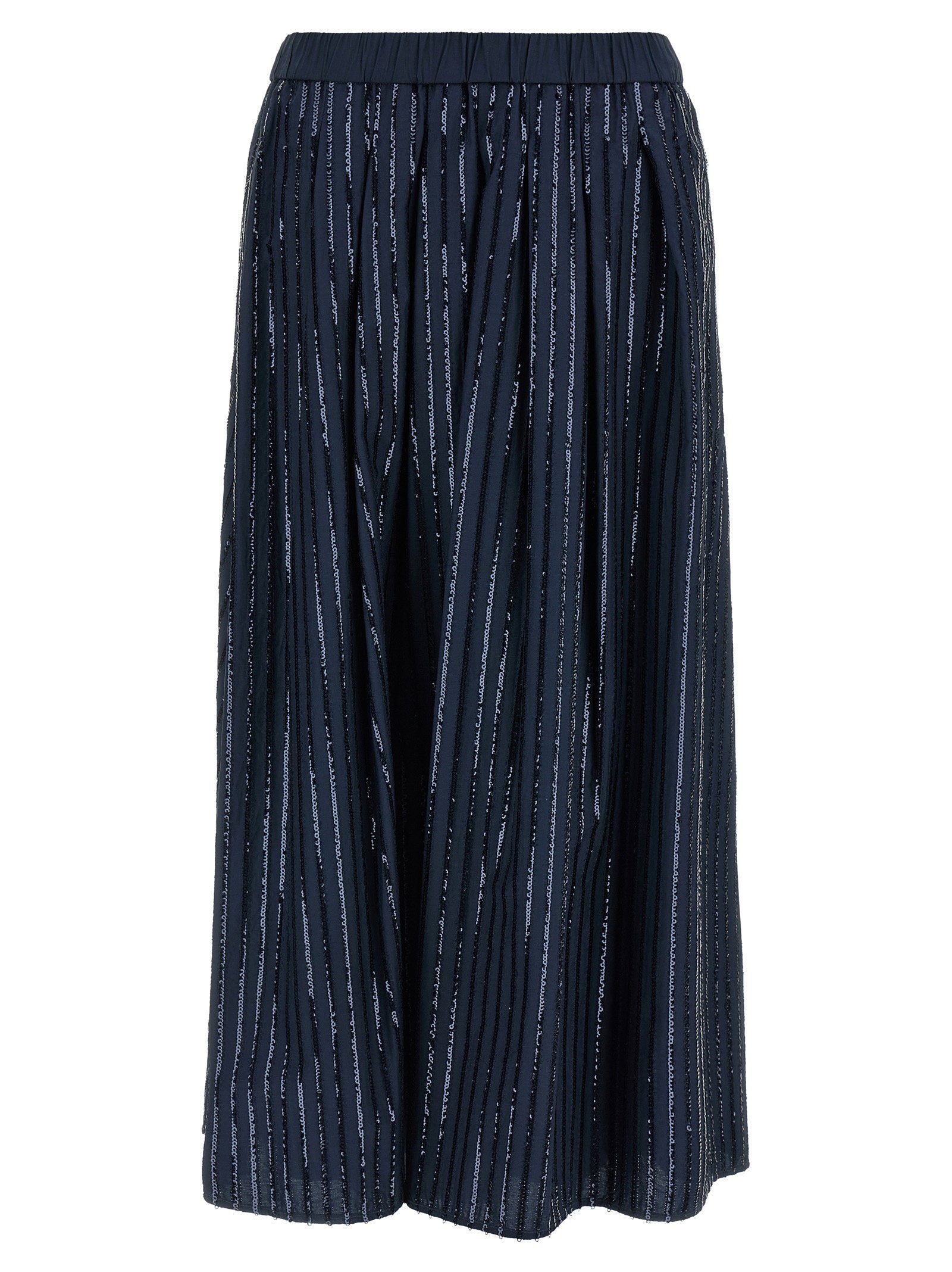 Weekend Max Mara Fiordi Sequin Skirt – 100% cotton
