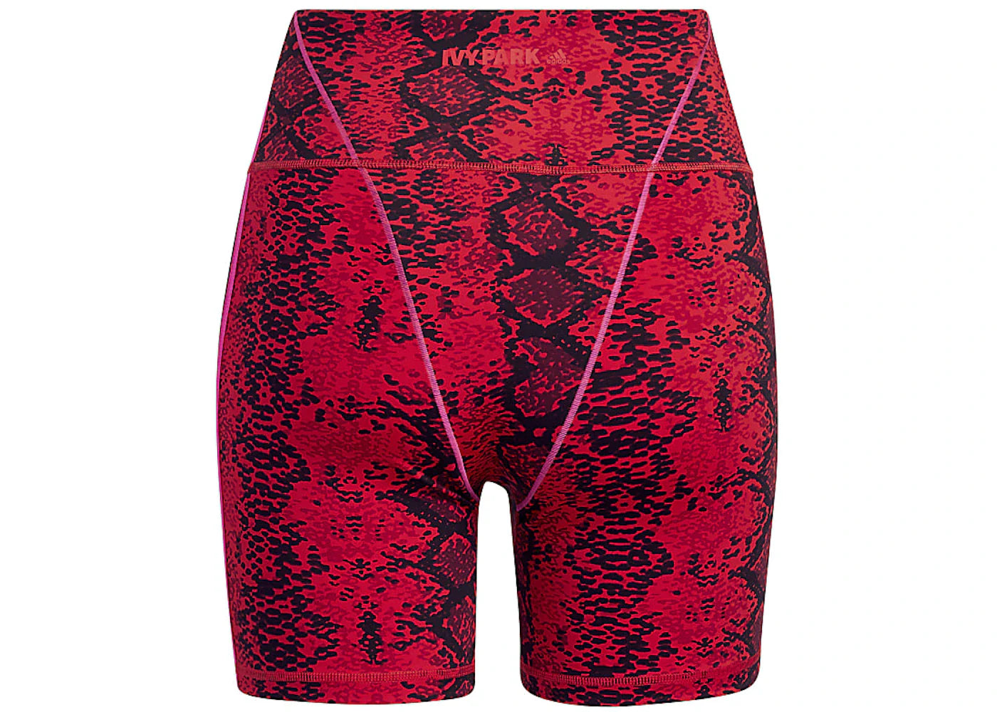 adidas Ivy Park Allover Print Short Tights Red/Black - view 2