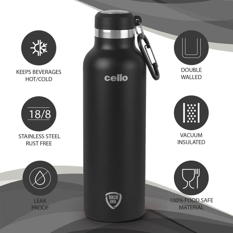 Cello Duro Hector Flask, Vacusteel Water Bottle - view 29