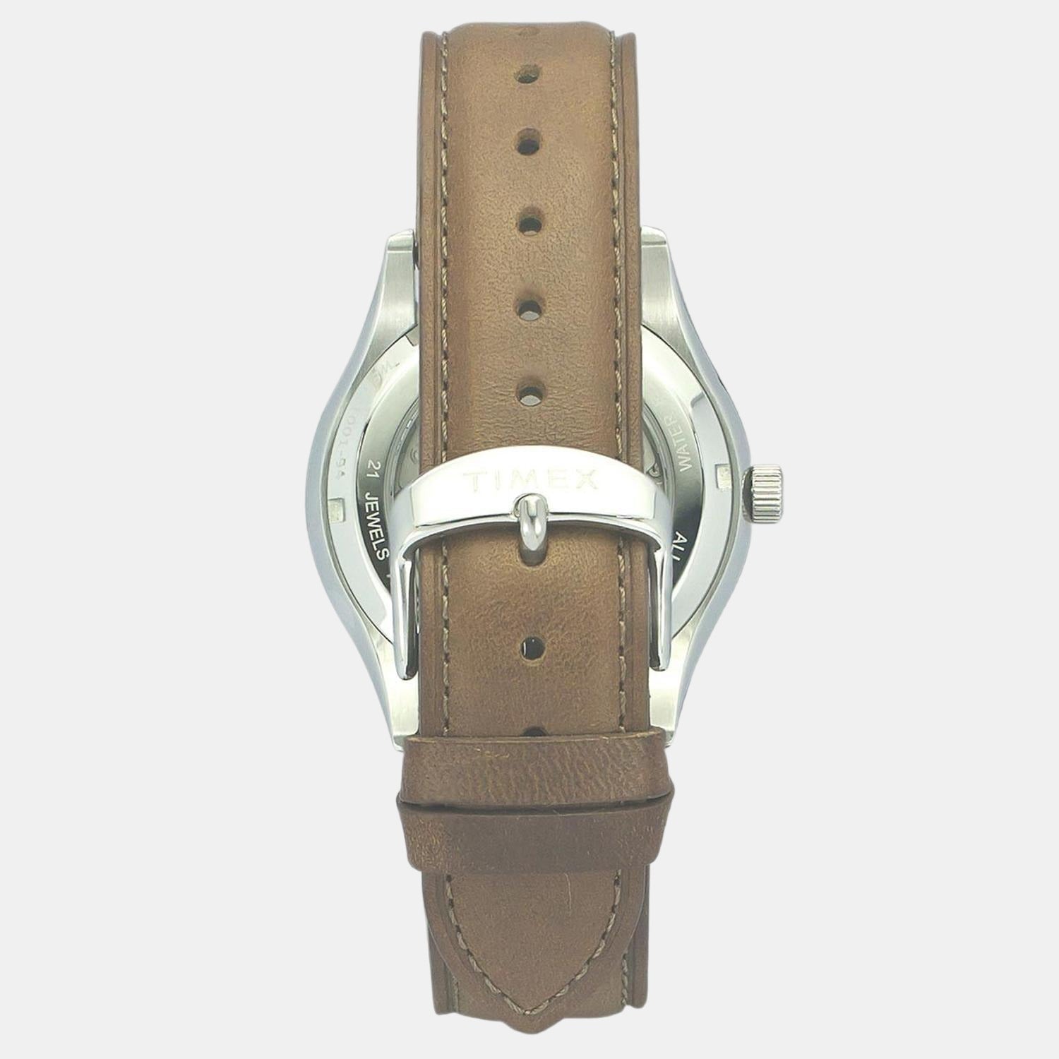Timex E Class Men Quartz Silver Dial Analog Leather Watch TWEG21001 - view 2