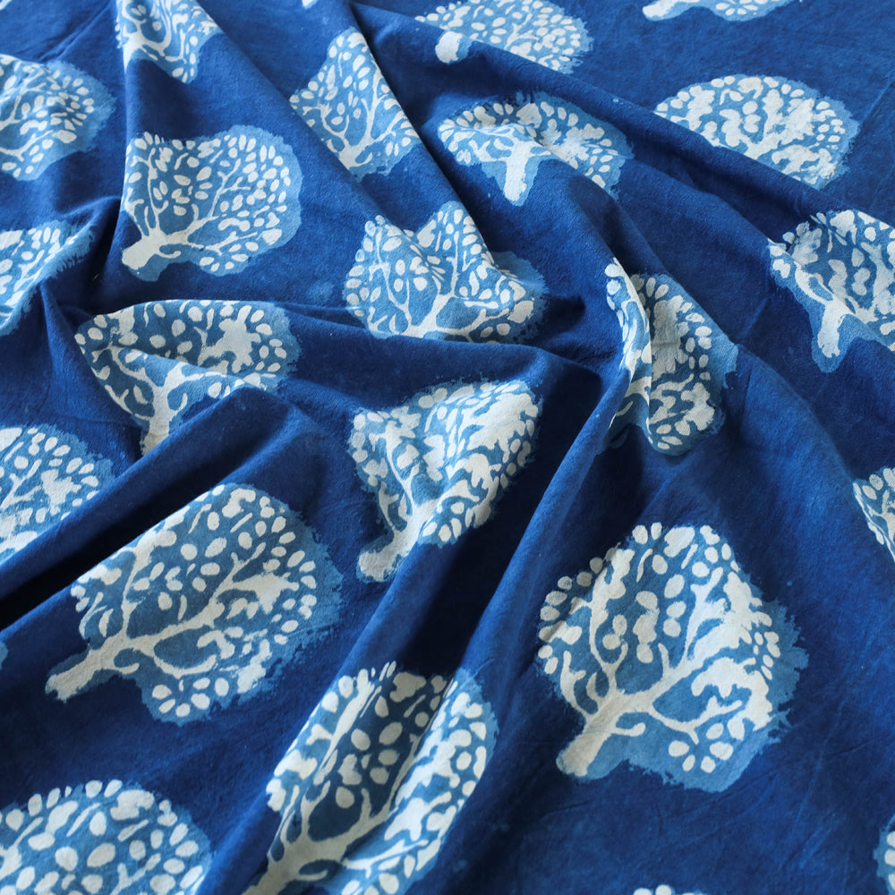 BINDAAS UNLIMITED Blue - Block Art Print Cotton Double Bindaas Bed Sheet (110 x 93 in) - view 2