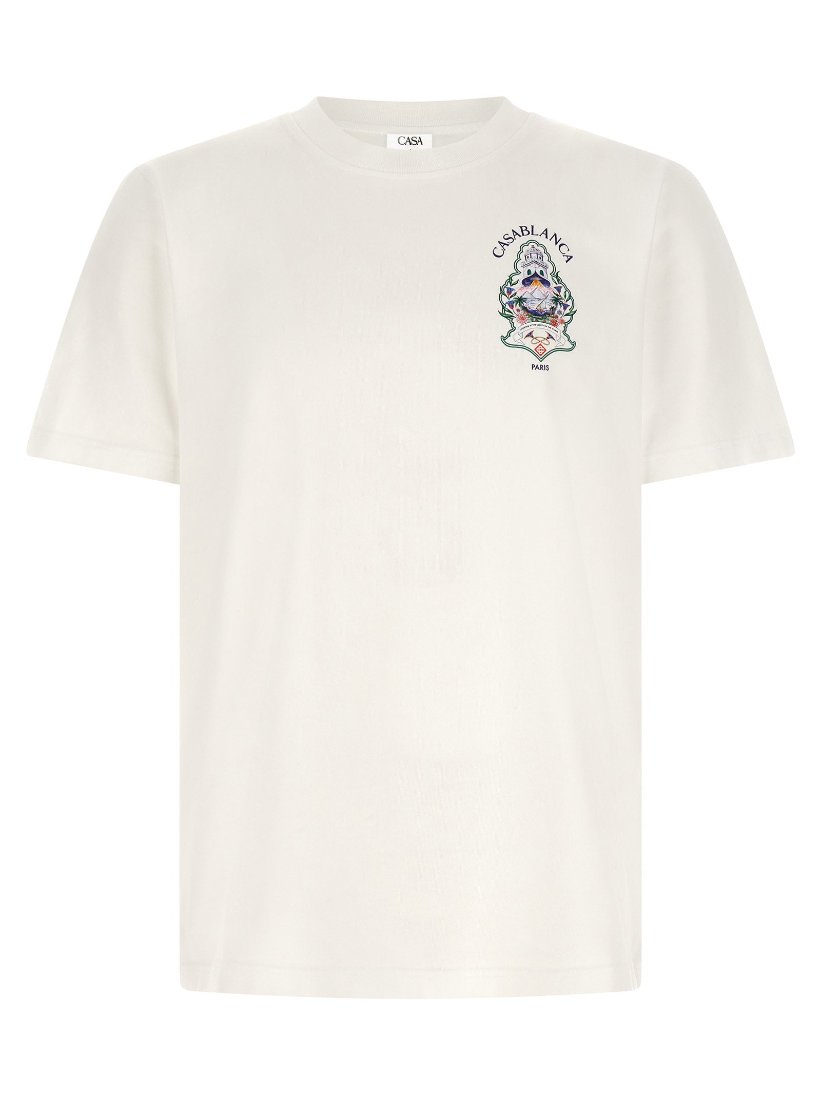 Casablanca Hotel Emblem Print T-shirt – 100% organic cotton