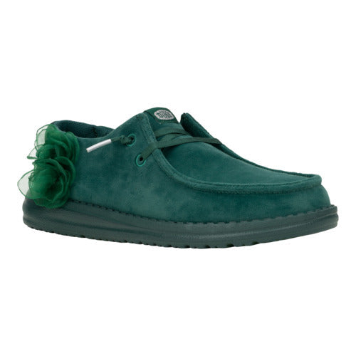 HEYDUDE shoes Wendy Velvet Rosette - Green – Women's - view 6