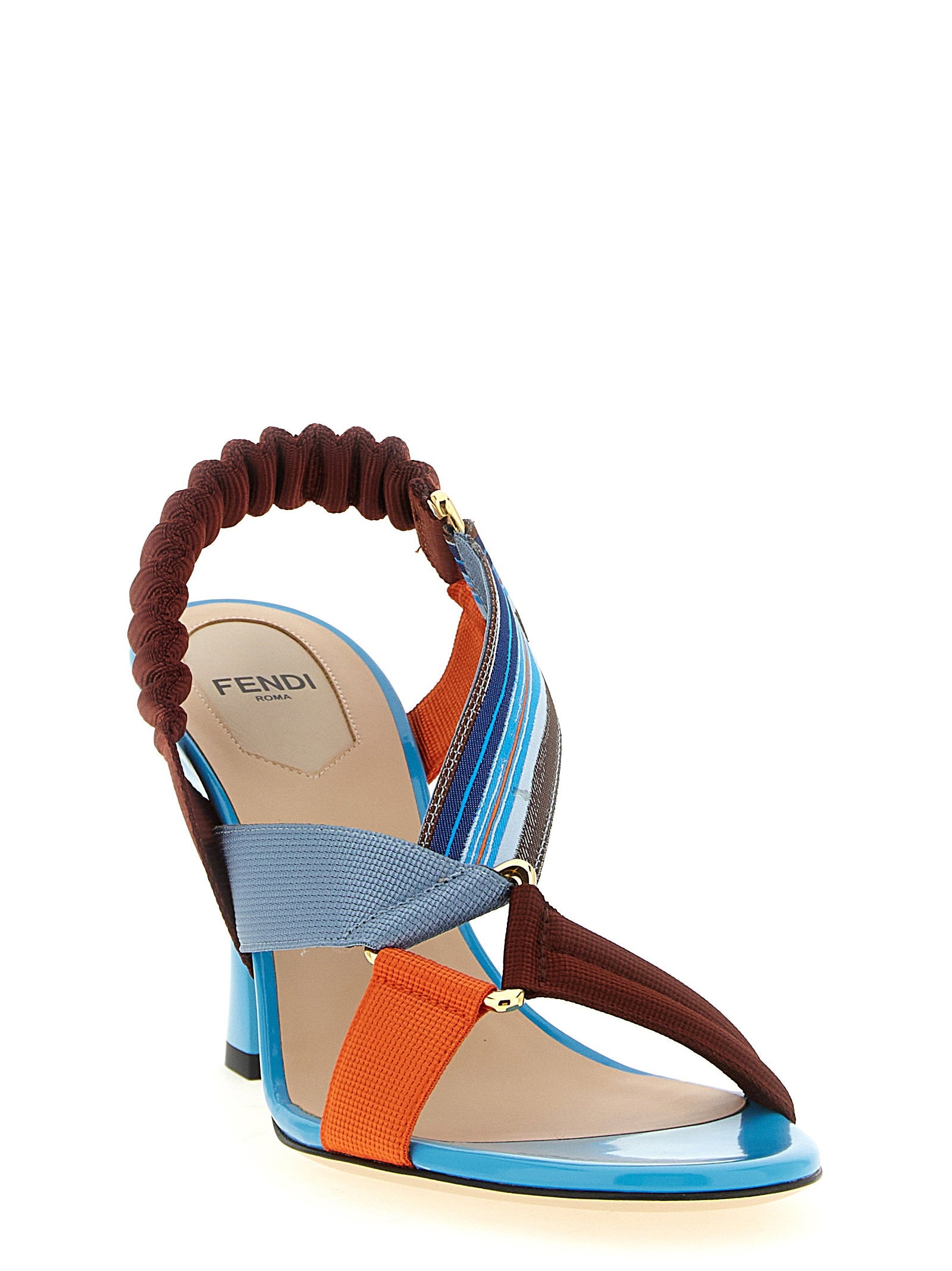 Fendi Colibrì Sandals With Woven Ribbons - view 2