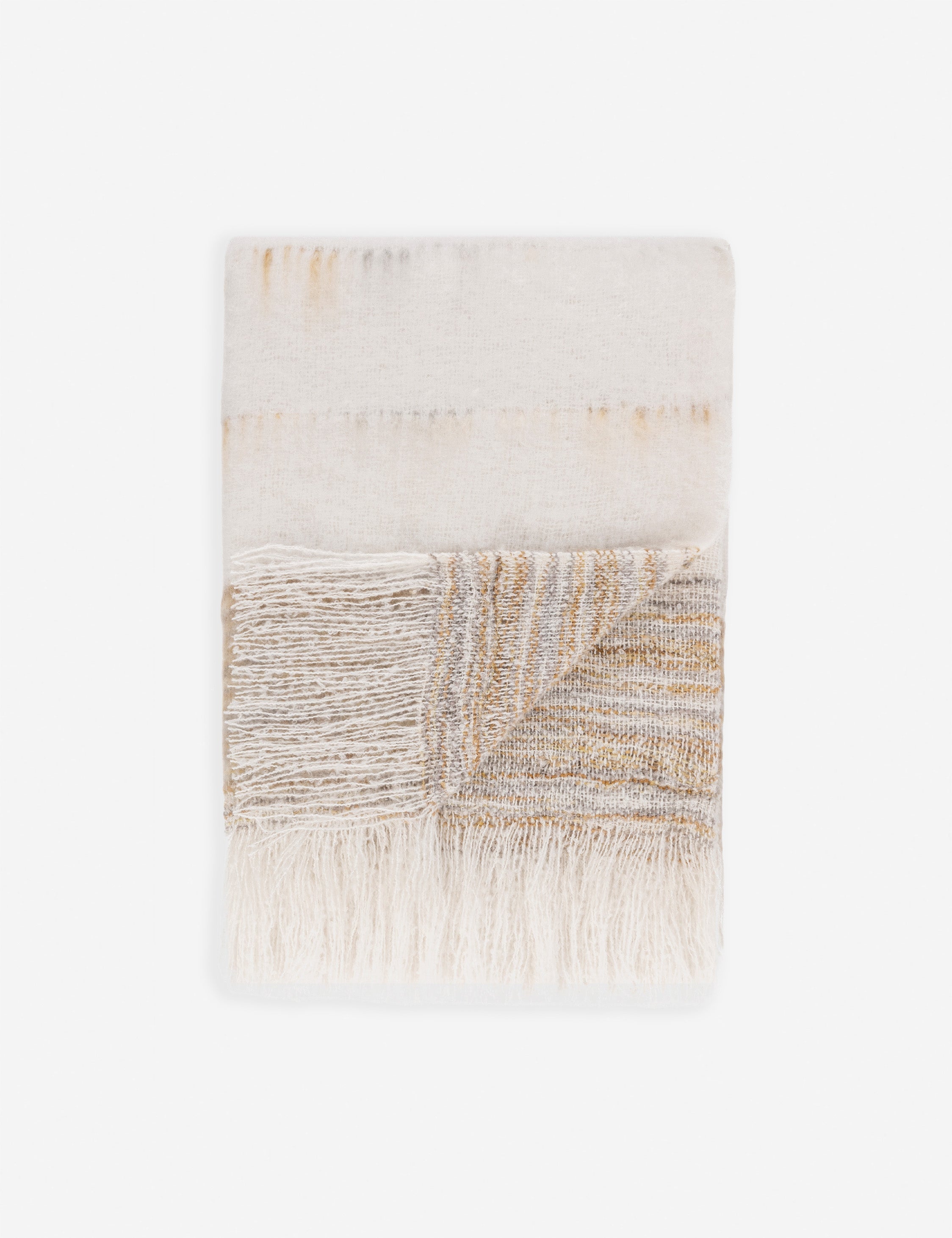 Lulu and Georgia Boehm Throw – Ivory and Rust