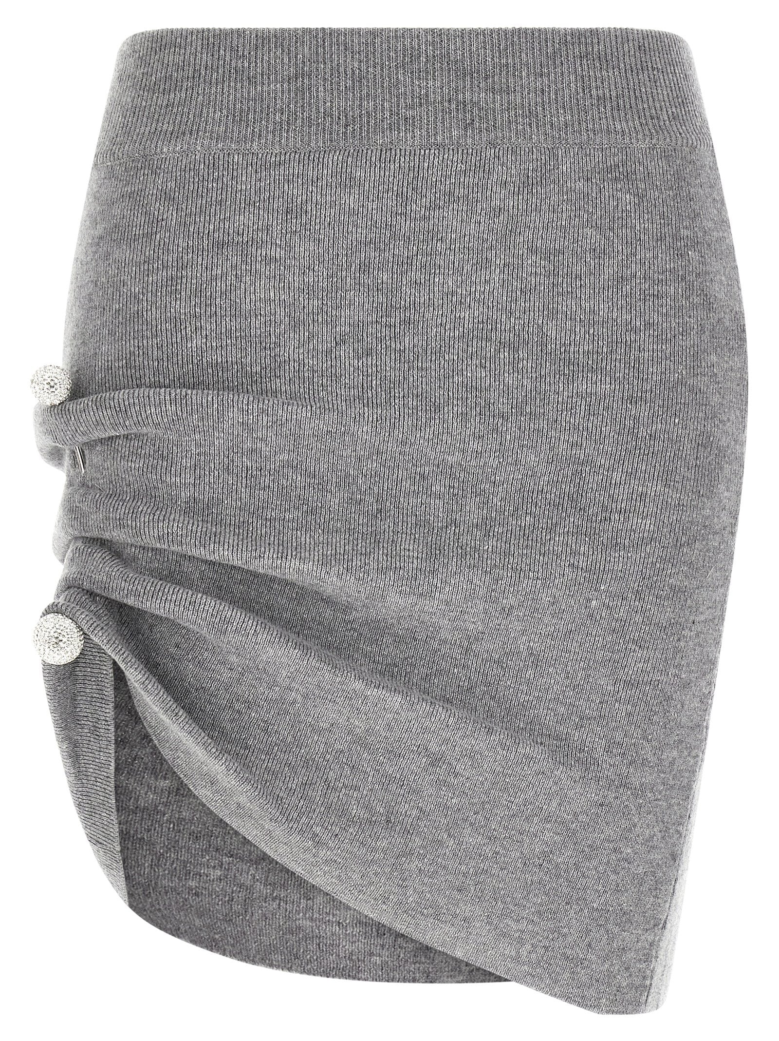 Giuseppe Di Morabito Jewel Pin Skirt – 100% virgin wool