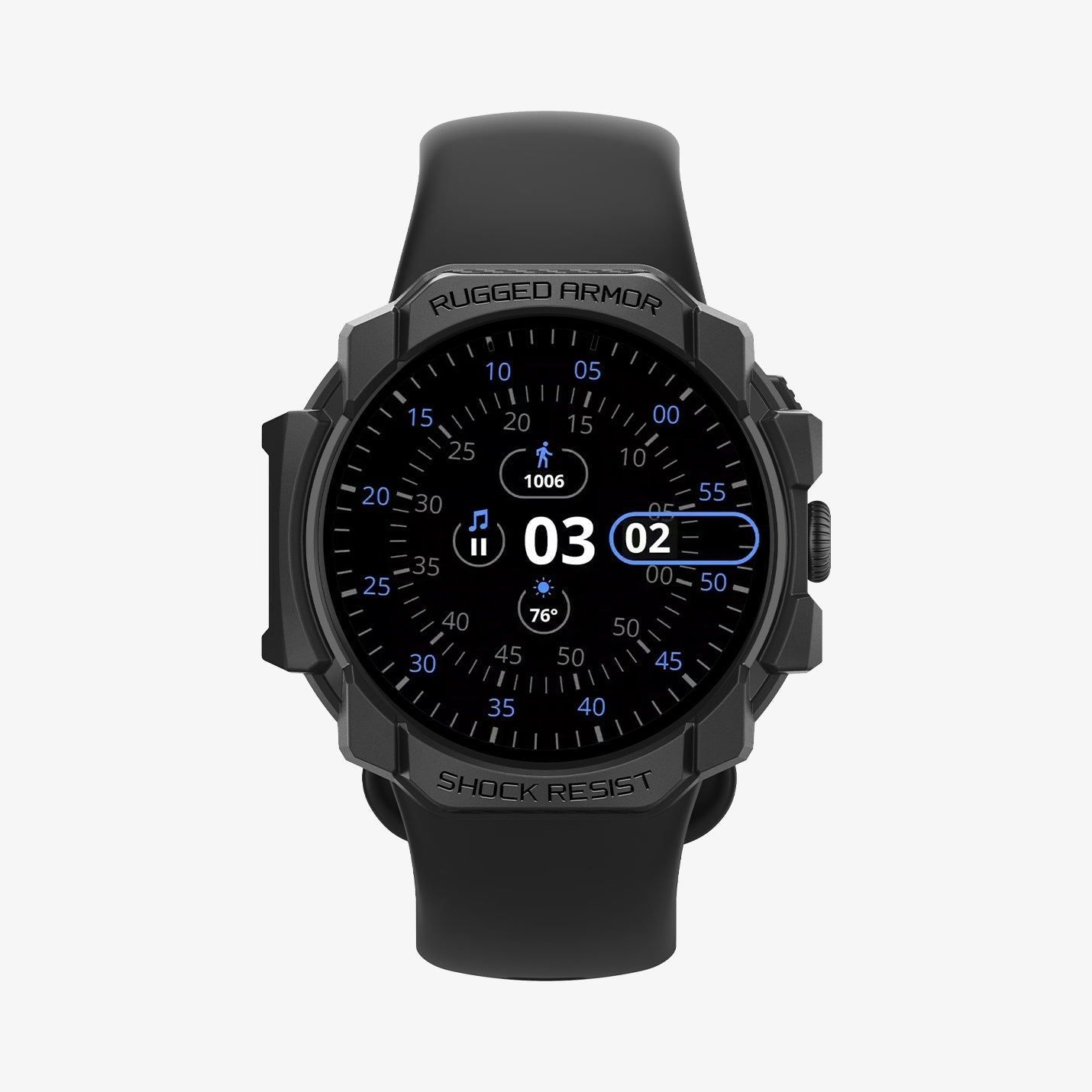 Pixel Watch Series - Rugged Armor – Matte Black