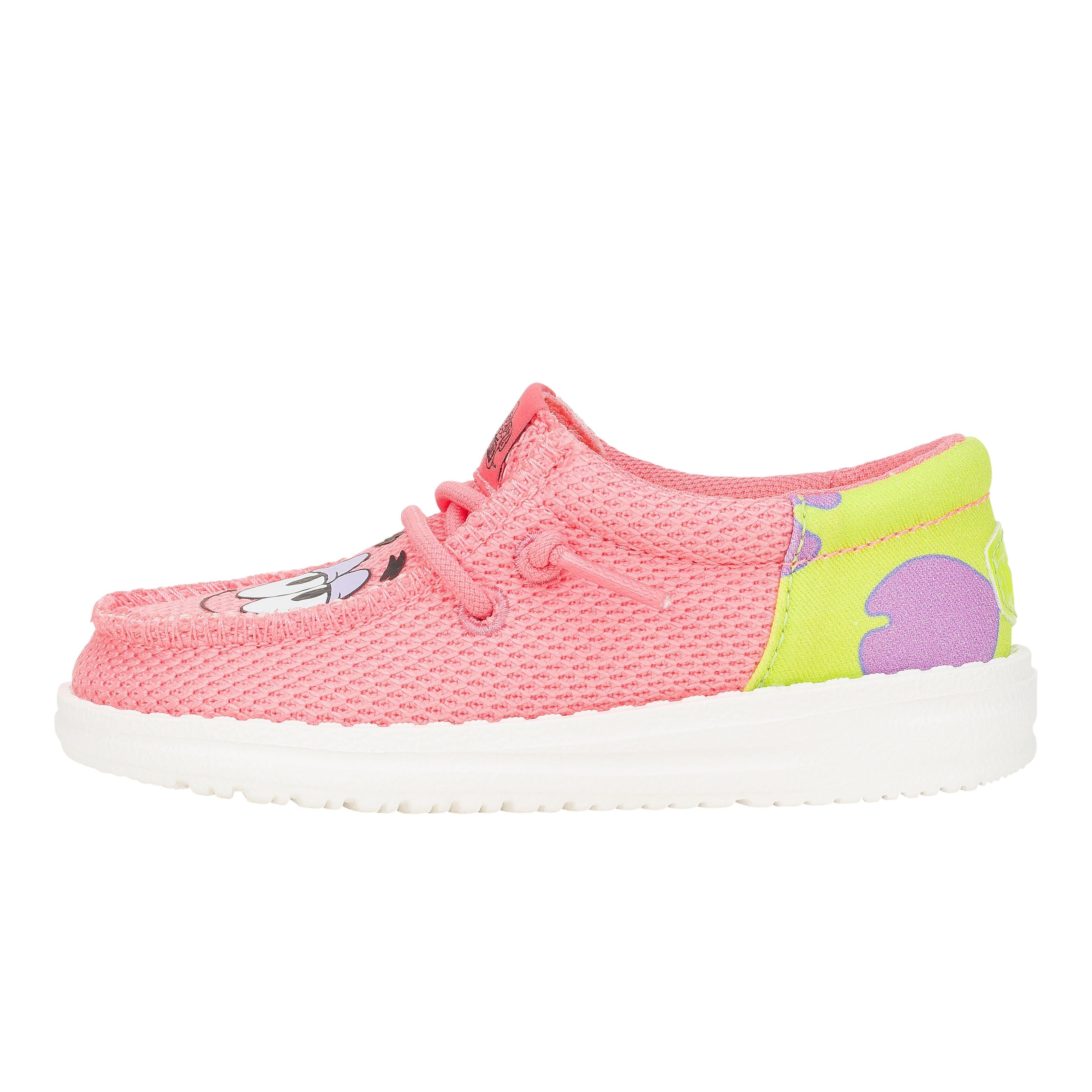 HEYDUDE shoes Wally Funk Toddler SpongeBob Patrick - Pink/Green