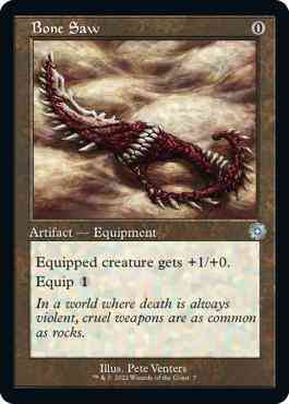 Bone saw 7 – Magic Bone Saw [7] [Retro Frame] [The Brothers' War Retro Artifacts] [Non-Foil]