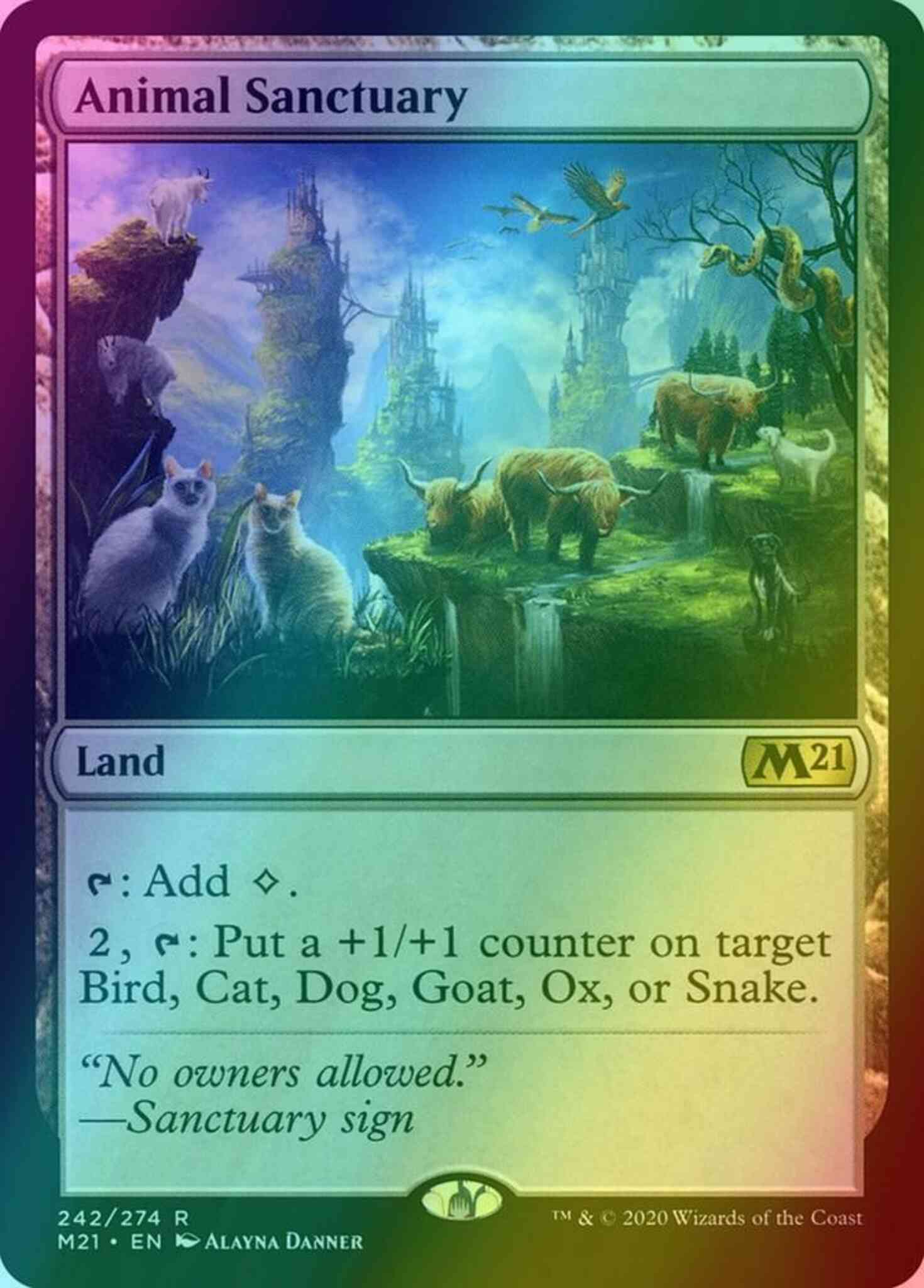 Animal sanctuary 242 – Magic Animal Sanctuary [242] [Core Set 2021] [Foil]
