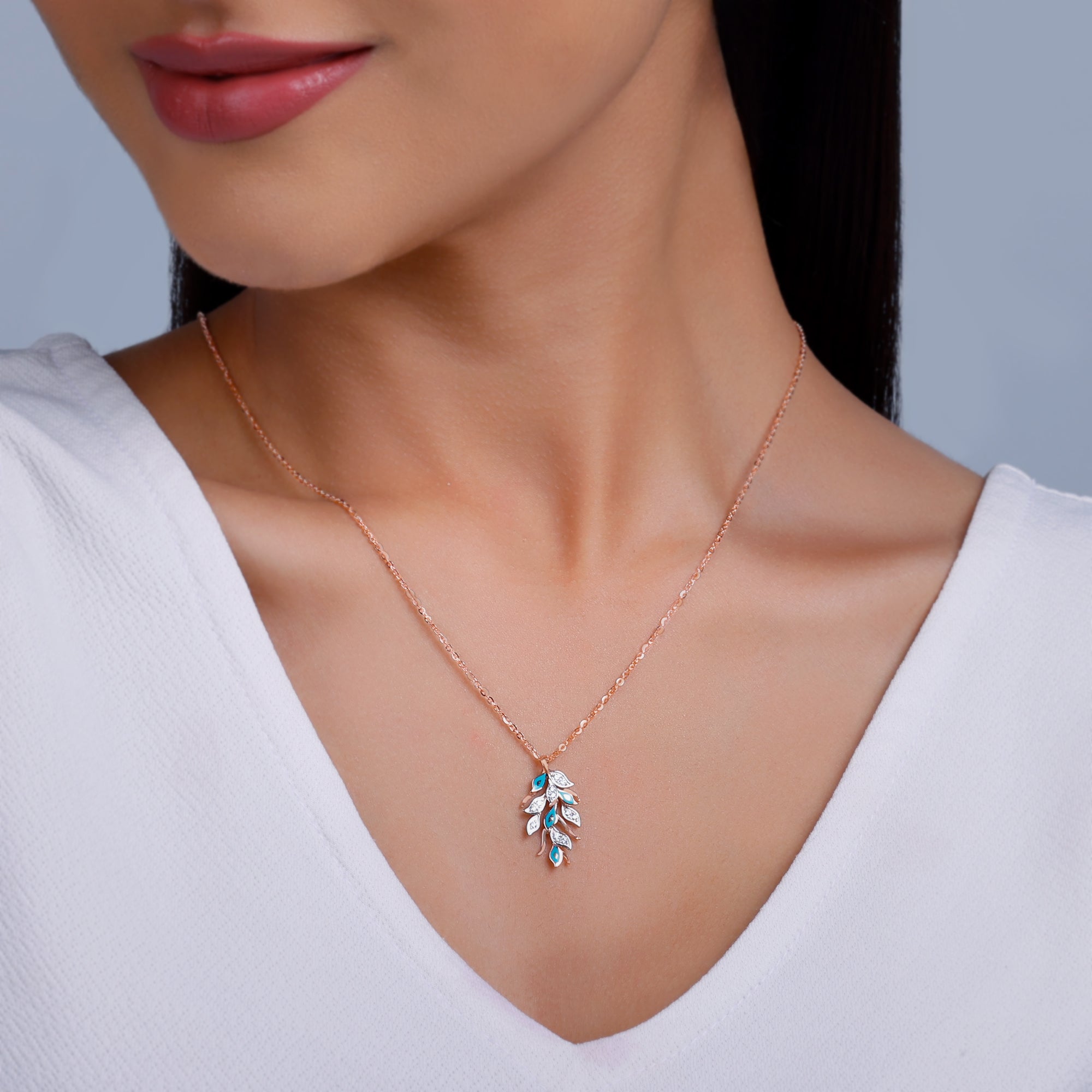GIVA Jewellery Gold Niraja Diamond Pendant - view 3
