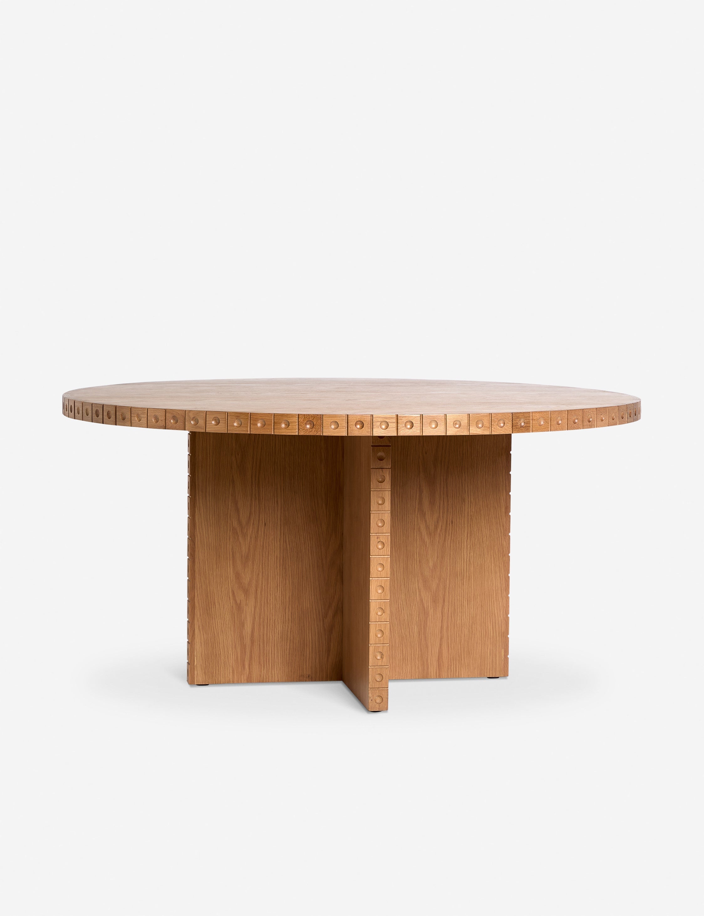 Lulu and Georgia Edda Round Dining Table – Natural