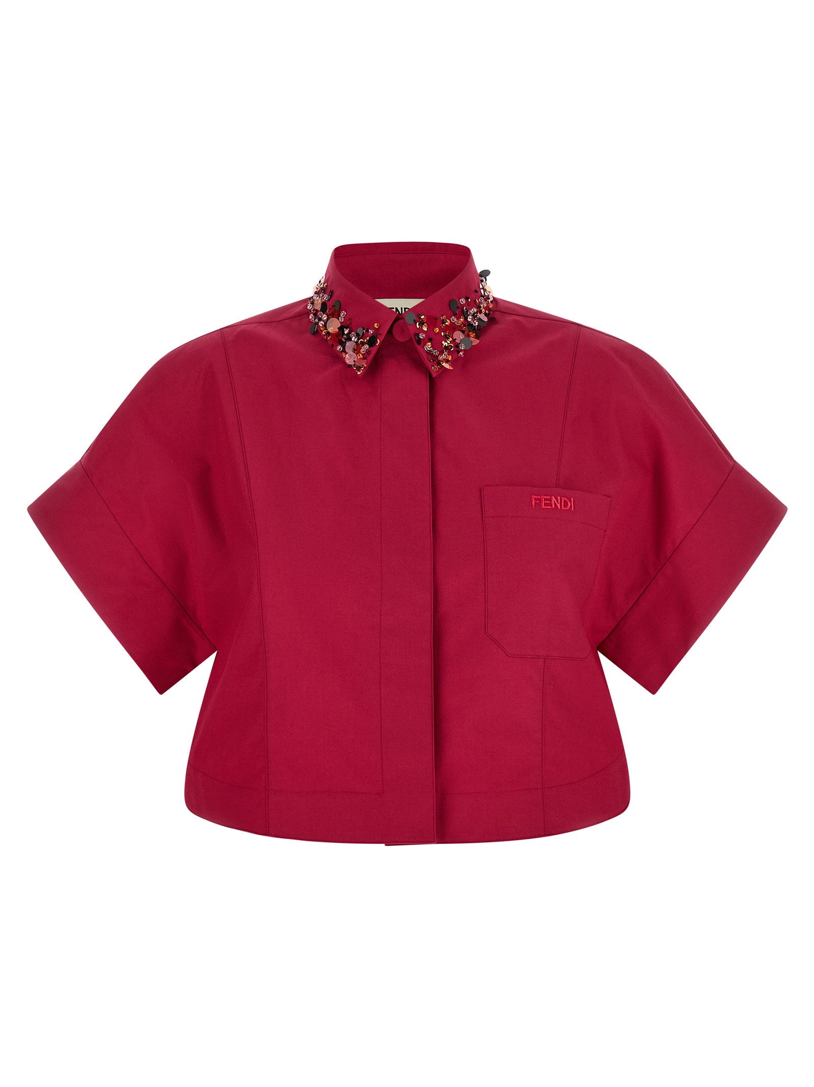 Fendi Shirt With Embroidery – 100% cotton