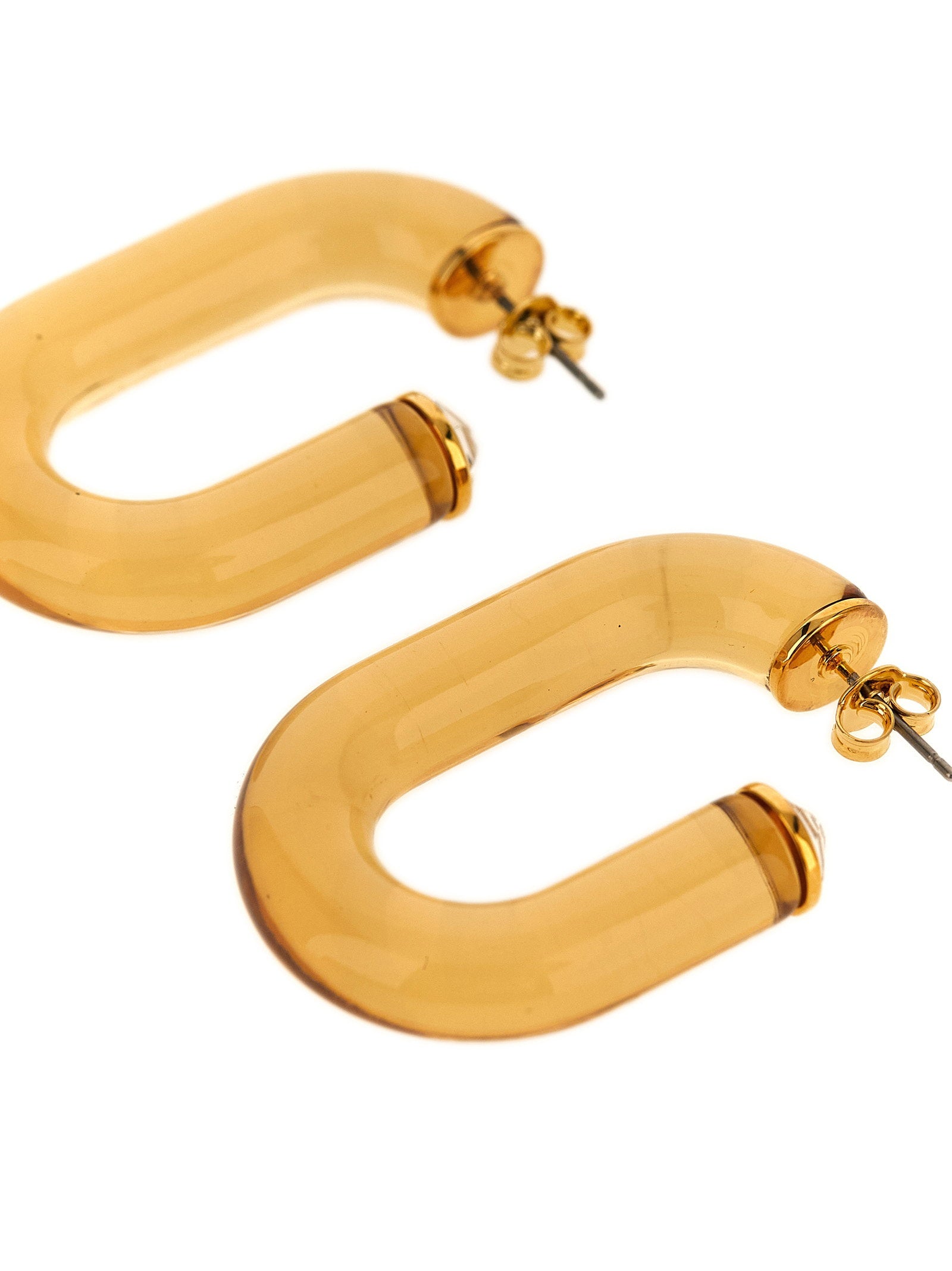Paco Rabanne Bo Resine Earrings With Crystal Detail - view 2