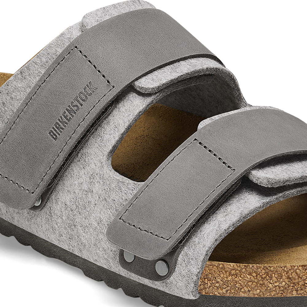 Birkenstock Uji Natural Leather Felt – Gray Gray/Light Gray - view 5