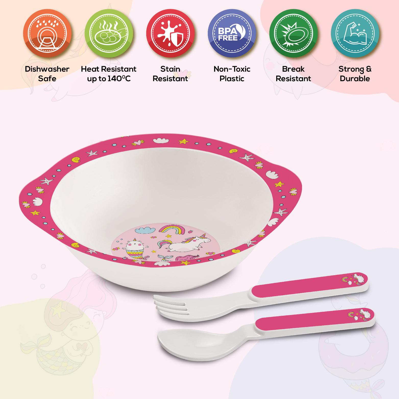 Cello Cereal Kids Melamine Bowl, Set of 3 - view 18