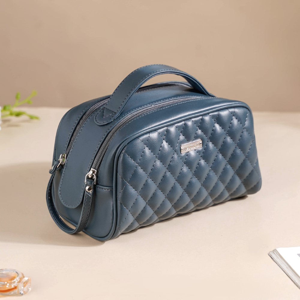 Nestasia Makeup Pouch Multipurpose Large Bluish Grey