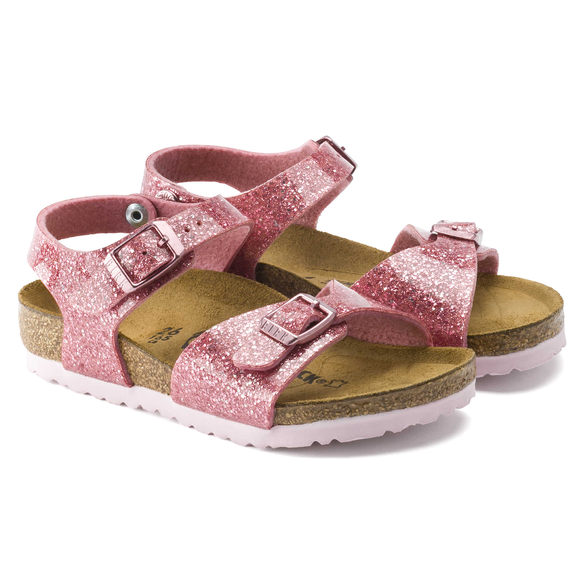 Birkenstock Rio Kids Birko-Flor – Pink Pink/Cosmic Sparkle Old Rose - view 4