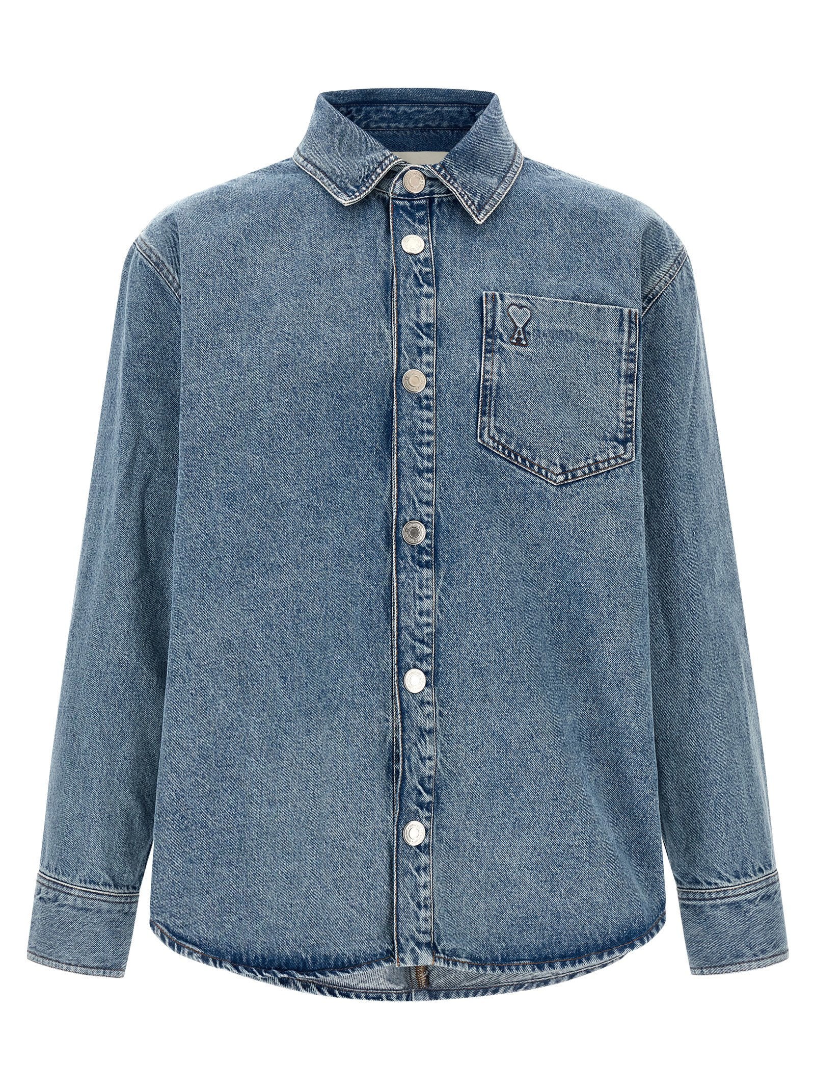 Ami Paris Ami De Coeur Overshirt – 100% cotton