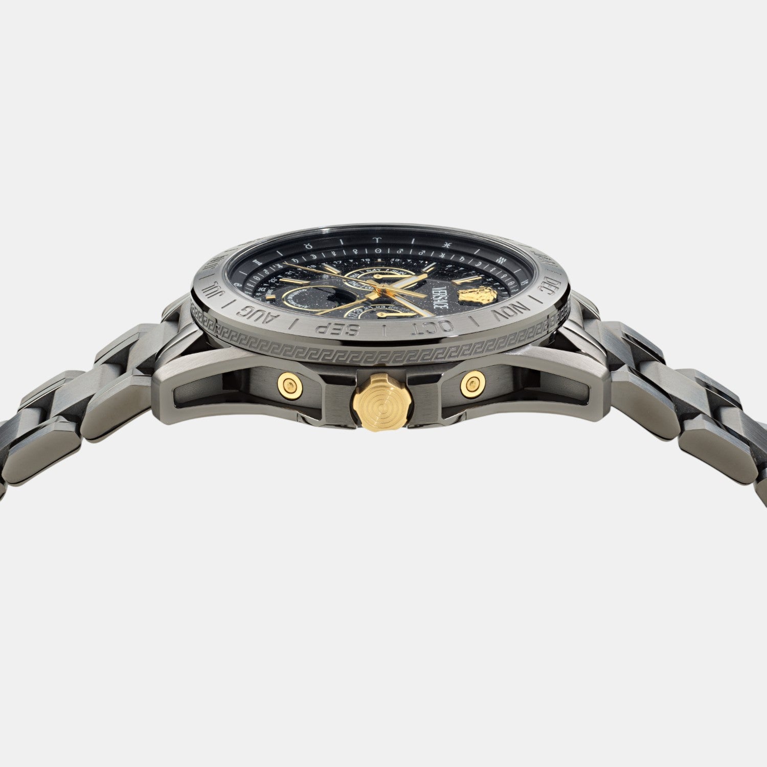 Versace Galaxy Moonphase Men Quartz Black Dial Multi-Function Stainless Steel Watch VE0K00525 - view 2