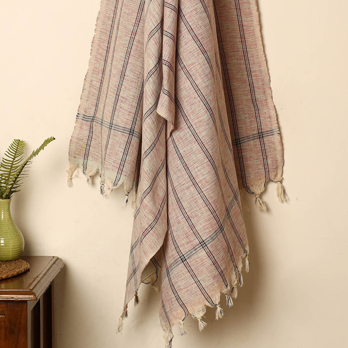 GWALIOR HANDLOOMS Brown - Handloom Fine Cotton Gamcha Bath Towel 12 - view 3