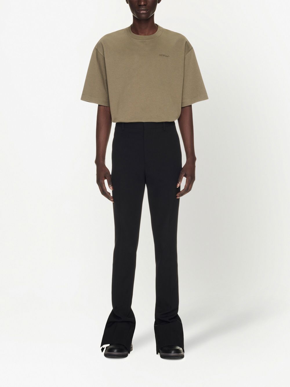 Off White Wool skinny trousers - view 2